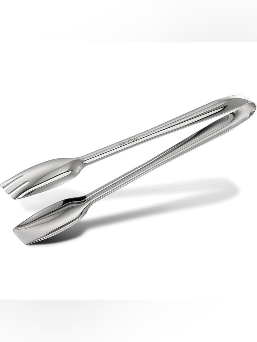 All-Clad Cook & Serve Stainless Steel 9.5" Tongs - Salad Serving NWT!